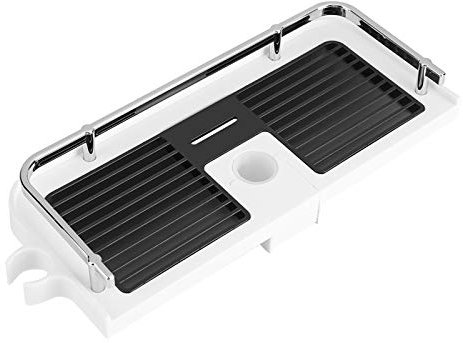 Rangement de Douche ABS étagère de Rangement pour Tringle de Douche Organisateur Support de Plateau Pratique Salle de Bain Organisateur de Douche Porte-shampoing pour Mur de Douche adapté pour