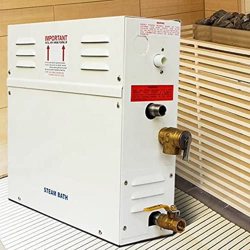 RETRIN 3KW-21KW Generatore di Vapore Sauna Bagno Turco per Casa Spa con Regolatore Digitale di Temperatura,per Riscaldamento Ambiente Adatto 8,5 m³,220V-3.0KW