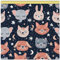 DreamRoots Segeltuch Wasserdicht - Polsterstoff Meterware 160 cm breit - Wasserabweisender Stoff 220 g/m2 600D - Markisenstoff Wasserdicht Meterware Sleeping Animals 1M