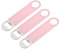 sourcing map Beer Bottle Openers 3pcs, Stainless Steel Flat Bottle Opener 7.08 Long Suitable for Men Women Kitchen Restaurant Party Supplies, Pink