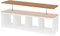 HORST Deckplatte für Kallax Regal - Elegante Massivholzplatte für I K E A Kommode - Perfekte Passform - FSC-Zertifiziert - Eiche geölt, 147 x 39 cm