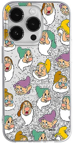 ERT GROUP mobile phone case for Apple Iphone 14 PRO MAX original and officially Licensed Disney pattern Snow White and the 7 dwarfs 015 adapted to the mobile phone, with glitter overflow effect