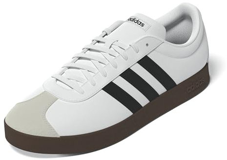 adidas Homme VL Court Base Shoes, FTWR White/Core Black/Grey One, 40 EU