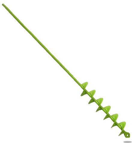 TCBWFY Punta da trapano a coclea da 2 x 81 cm per piantare, con manico lungo, facile da piantare, trivella da giardino, trivelle per bulbi e aiuole, scavatrice per fori per trapano esagonale da 3/8