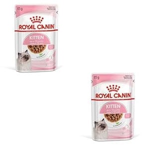 Royal Canin Kitten | Doppelpack | 2 x 12 x 85 g | Nassfutter für Kitten | Feine Stückchen in Soße | Speziell für Katzenwelpen in der zweiten Wachstumsphase bis zum 12. Monat