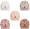 DRESHOW 5 Stuks Baby Tulband Hoeden Tulband Bun Knot Baby Infant Beanie Baby Meisje Zacht Schattig Toddler Cap