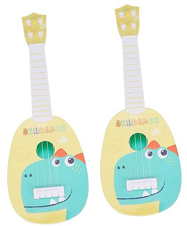 BESTonZON 2St Gitarre Kinder Ukulele Spielzeug Früherziehungsspielzeug kinderinstrumente Kinder musikinstrumente Instrumente der Früherziehung Musikspielzeug Tier Spiel das Klavier Plastik