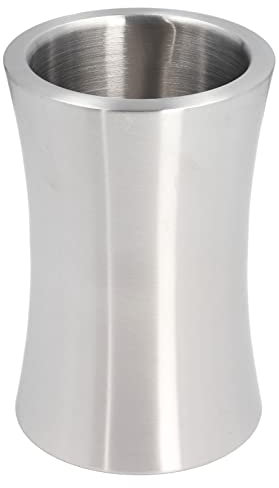 Cubo De Vino De Acero Inoxidable Doble - Forma Delgada De Capacidad De 2L, Enfriador De Botellas De Vino De Estilo Contemporáneo Para Bar