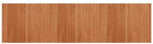 vidaXL Teppich, Bambusteppich Rechteckig, Bambusmatte rutschfest für Wohnzimmer, Läufer Küchenteppich Flurteppich, Modern, Braun 80x300cm Bambus