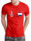 Niederlande T-Shirt „EM 2024“ Nederland Trikot Fußball Shirt Herren Damen Unisex Europameisterschaft - personalisiert mit Zahl & Namen - Fanartikel Fan-Outfit, Rot, Gr. 5XL