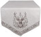 Clayre & Eef Tischläufer 50x160 cm Beige Baumwolle Hirsch Tischdecke