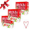 Candy Canes Zuckerstangen Erdbeer Geschmack einzeln verpackt (12x12g) 144g (3er Pack) | Weihnachten wird bunt und süß | Ideal zum Dekorieren und zum Naschen!