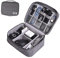 DOITOOL Borsa Piccola Per Elettronica Con Zone Separate Custodia Da Viaggio Per Power Bank Cavi Usb Auricolari Grigio