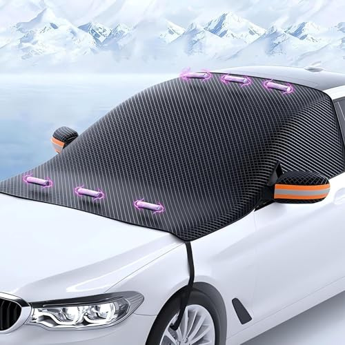 LJWAN Magnetische Frontscheibenabdeckung für Audi a1 a1 s-line a1 sportback a1 s a2 a3 s-line a3 8p 8v a3 sportback, Wasserbeständig Staubmagnet Windschutzscheiben Abdeckung Auto Zubehör