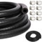 Manguera de combustible 1 m moto manguera de combustible 4 mm manguera de combustible Manguera de combustible con abrazadera 8 piezas para moto coche tractor pequeño motor (4mmx1m)