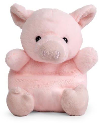Little Living Nature Snugglies Schwein Plüschtier – Stofftier Geschenk für Kinder und Erwachsene, Kuscheliges Tier Spielzeug, Pig, 16 cm