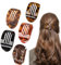 Lot de 5 pinces à cheveux plates pour femme - Pour cheveux épais et fins - Élégante pince à cheveux française pour le quotidien, le sport, la conduite, les filles et les femmes