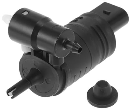 A ABSOPRO Bomba De Agua Para Parabrisas Con Junta Para Jeep Cherokee 2014-2018 Bomba De Agua Para Limpiaparabrisas Delantero No.68225066Aa/68225066Ab Negro, Blanco 1 Set
