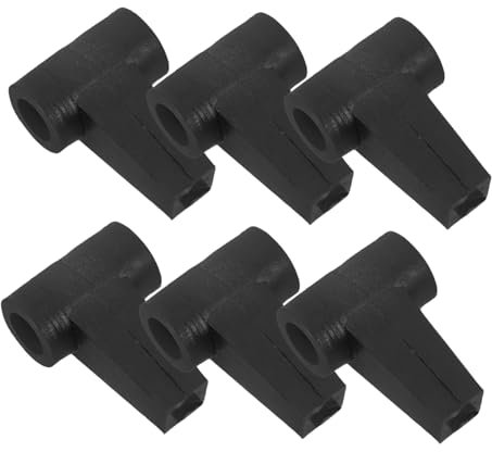 KONTONTY 6 Stück Drachenzubehör DIY Kite-verbindungsteile DIY Drachen-kunststoffrahmenverbinder Kunststoff-stabverbinder Drachenstock Drachen-kunststoffstange Drachenrute Schwarz Plastik