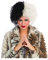 EVIL Dalmation Madame Cruella Wig Perücke