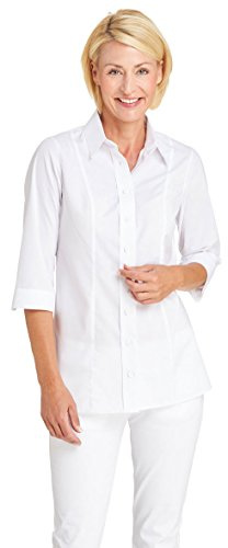 Damenbluse 3/4 Arm Farbe weiss Größe 44