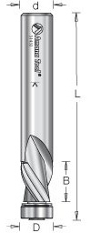Amana Tool - 51432 Solid Carbide Invectra Aluminum Laminate Trim 1/4 Dia x 5/8 x 1/2