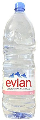 Evian - Natural Mineral Water - 2L (Case of 6)