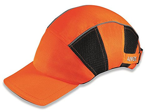 Uvex U-Cap Sport Hi-Viz Anstoßkappe - Langer Schirm - Warnorange - Orange Orange
