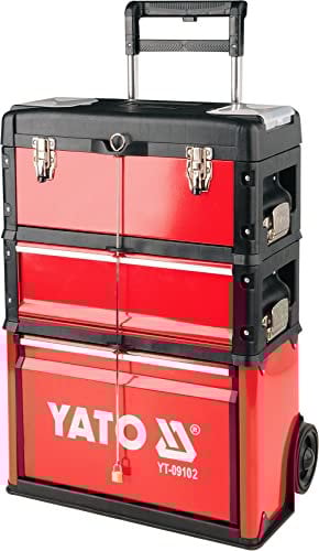 YT YATO-09102-Cassetta degli attrezzi, Carrello compone di tre parti