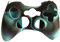 OSTENT Funda de Piel de Silicona Suave Camuflaje Funda para portátil Compatible con Microsoft Xbox 360 - Color Azul Hielo
