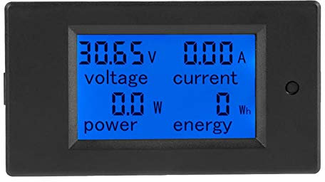 Spannungs-Stromzähler, Digital Multimeter Digital LCD Voltmeter DC 6,5-100 V Stromzähler Elektrische Energie Energie Volt Meter, 50 / 100A Shunt(50A Current Shunt)