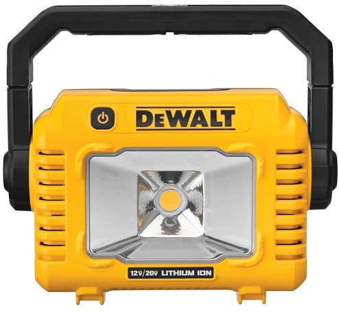 DEWALT 12V/20V MAX LED Work Light, Compact with 360 Degree Rotating Handle, 2000 Lumens of Brightness, Cordless, Bare Tool Only (DCL077B)