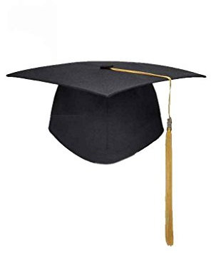 Guangcailun School Graduation Tassels Cap Mortarboard University Bachelors Master Doctor Academic Hat
