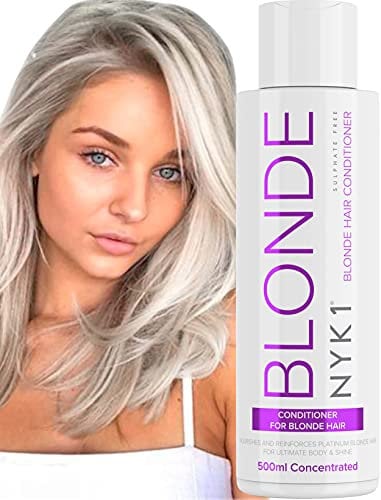 Acondicionador Para Rubio (500ml) SIN SULFATOS Acondicionador Pelo Rubio Para El Cabello Decolorado Acondicionador Cabellos Rubios - Acondicionador Rubio Platino Y Gris Cabellos Acondicionador Silver