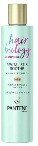 Pantene Revitalize & Soothe Menopause Shampoo, Hair Thickening Shampoo, 250ml, For Dry Hair And Scalp, Helps densify Thinning Hair, Vitamin B3 & White Tea, Hair Thickening Products For Women