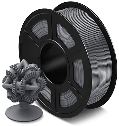 SUNLU ASA Filament 1.75mm, UV Regen Hitzebeständig und robust, ideal für den Druck von mechanischen Funktionsteilen im Freien, 0.9kg Spool, ASA Grau