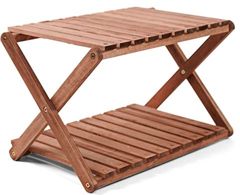 Human Comfort Campingregal Jabrun 2 Faltschrank Falt Regal Beistell Tisch Holz