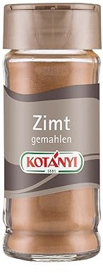 Kotányi Zimt gemahlen, würzig-süßer Geschmack, veredelt Milchreis, Gebäck, Desserts, Glas 80 ml
