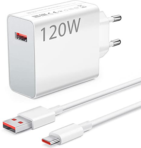 120W USB Ladegerät mit Typ C Ladekabel 1M für Xiaomi 14 Ultra 14T Pro 15 Ultra 13Pro 13,USB Netzteil Stecker Schnellladegerät Ladestecker Netzstecker Ladeadapter für Redmi Note 14 13Pro Poco X7 Pro