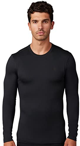 Fox Racing Men's Fox Tecbase Fire Long-Sleeved Undershirt T-Shirt