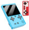 Console de jeu rétro portable, écran de 7,6 cm, console de jeu vidéo portable avec manette de jeu – 500 jeux FC classiques intégrés, prend en charge la connexion TV et deux lecteurs (bleu)
