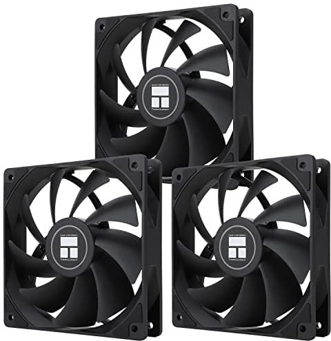 Thermalright TL-C12C X3 CPU Fan 120mm Case Cooler, 4pin PWM Silent Computer Fan With S-FDB Bearing Included, up to 1550RPM cooling(3 quantities)