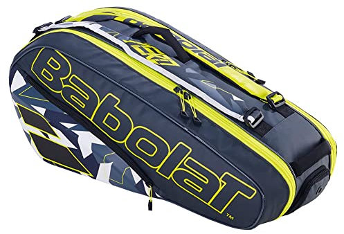 Babolat RHX6 Pure Aero Grau Gelb Weiß Tennisschläger Tasche