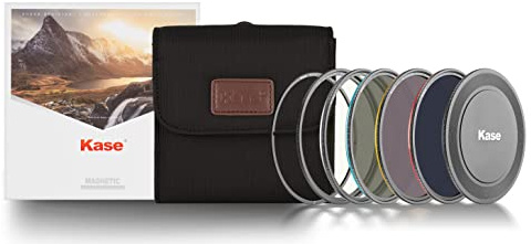 Kase Wolverine Revolution 112mm Pro ND Filter Kit Magnetic Shockproof Tempered Optical Glass w Color Coded Rings inc CPL ND8 ND64 ND1000 Lens Cap & Case