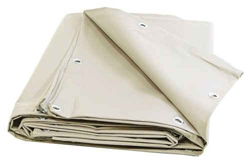 Tecplast Bâche pour Carport Ivoire 2,5x5 m Protection Solaire XP680M2CP - Garantie 15 Ans - pour abri de Voiture - Made in France