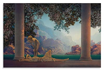 BACION Maxfield Parrish Daybreak Ölgemälde-Reproduktion, Art Print Poster Wall Decor Kunstdruck Poster Wand-Dekor
