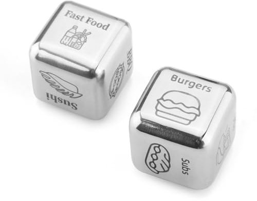 2 St Datum-Nacht-Würfel Jubiläumsgeschenk, 2,5 x 2,5 x 2,5 cm Date Night Geschenk Lebensmittel-Entscheidungswürfel Paar-Datumsnachtgeschenke für Hochzeit Valentinstag Weihnachten Geburtstag