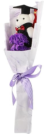 Cabilock Adoptiere Mir Eier Bär Plüsch Rosenstrauß Zum Valentinstag 2023 Asmr Süßigkeiten Stofftierstrauß Absolventen Zubehör Abschluss Violett Mädchen Schaumstoff Geschenkbox
