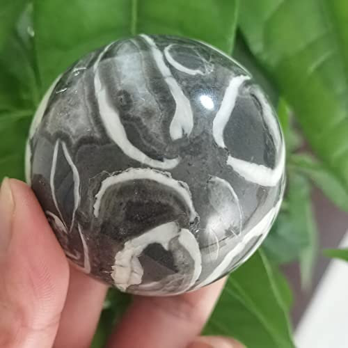 BABUUN Raumdekoration Heimdekoration NaturalShell Jasper Tausend Kristall Quarz Ball Aura Home Dekoration Raumdekoration Fengshui Aquarium Dekoration Steine (Size : 80-85mm)