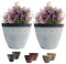 SG Traders Plant Pot Set - Stylish Planters for Outdoor Gardening - Versatile Garden Planters for Home, Large Plant Pots Ideal for Houseplants, Premium Pots and Planter for Garden Décor (Pack of 2)